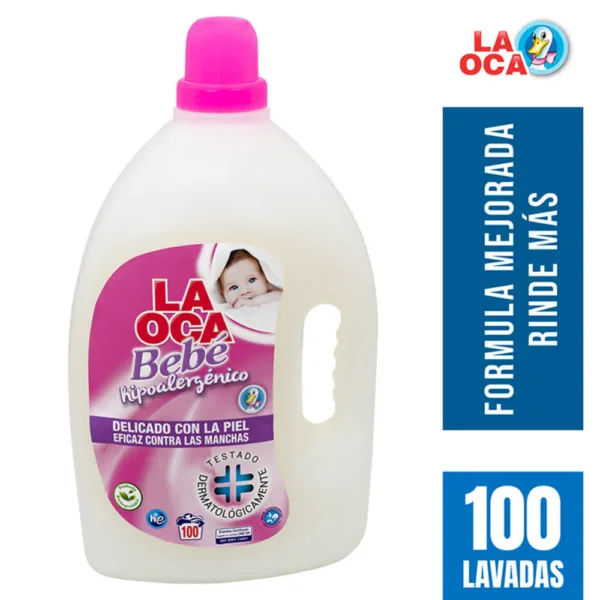 Detergente líquido LA OCA Bebé Hipoalergénico botella 5 L