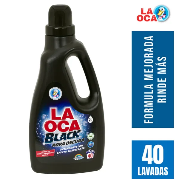 Detergente líquido LA OCA ropa oscura botella 2 L