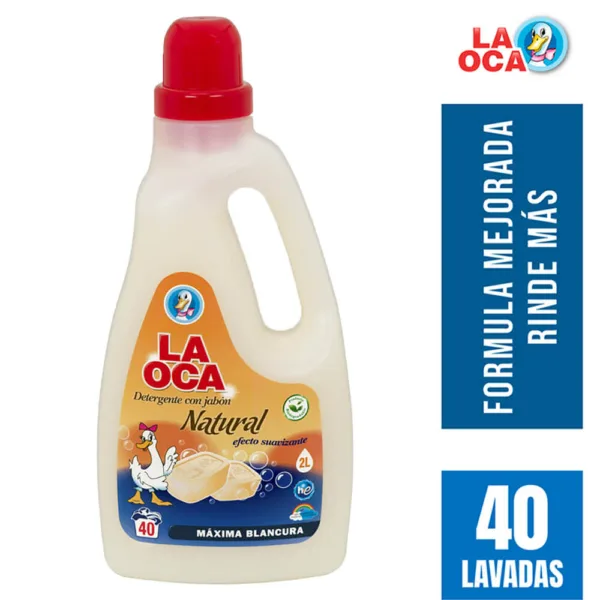 Detergente líquido LA OCA Jabón Natural botella 2 L