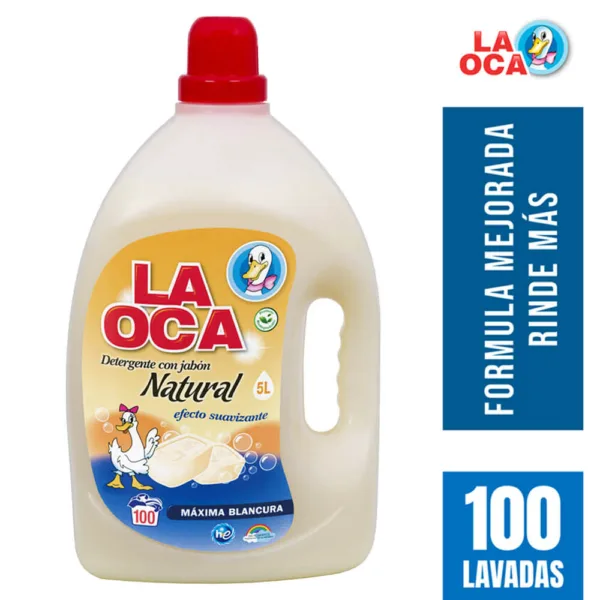 Detergente líquido LA OCA Jabón Natural botella 5 L