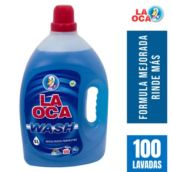 Detergente líquido LA OCA WASH botella 5 L