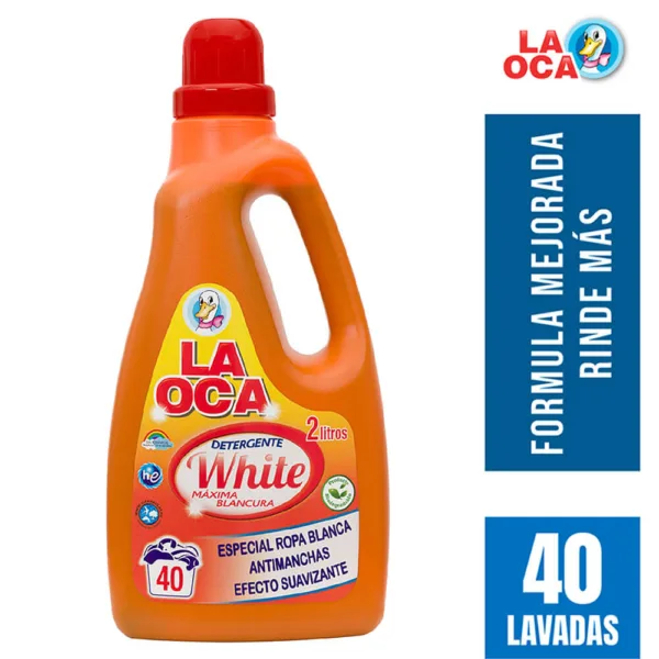 Detergente líquido para ropa blanca La Oca