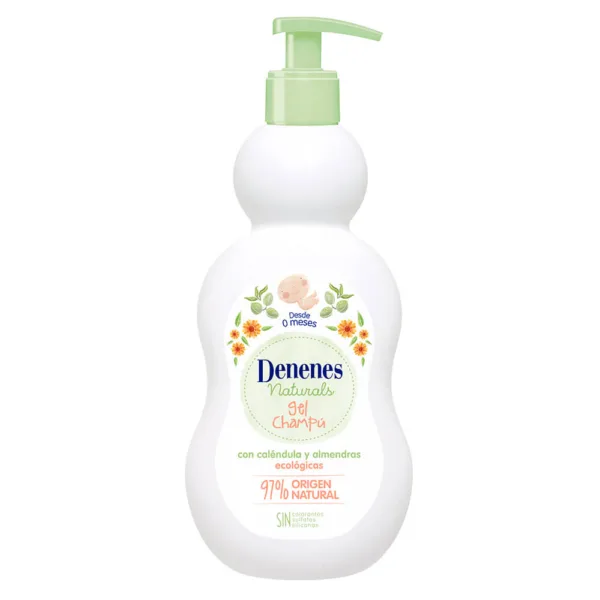 Gel champú para bebé Denenes Naturals frasco 400 ml