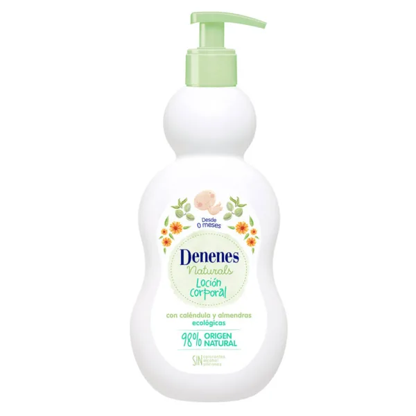 Loción Corporal para Bebé Denenes Naturals frasco 400 ml