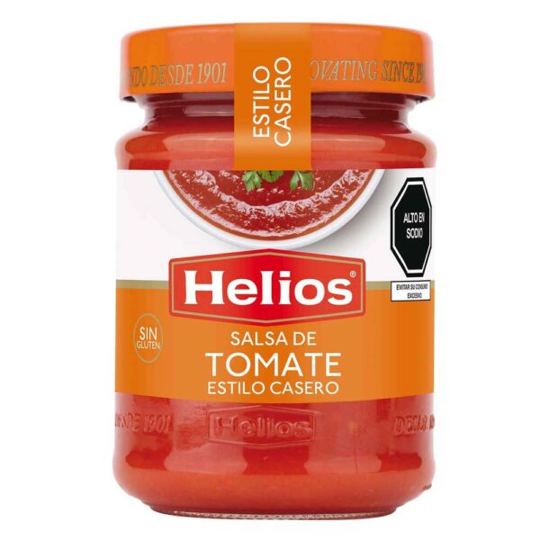 Salsa de tomate Helios estilo casero sin gluten frasco 300 g