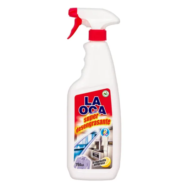 Super Desengrasante LA OCA frasco con pistola 750 ml